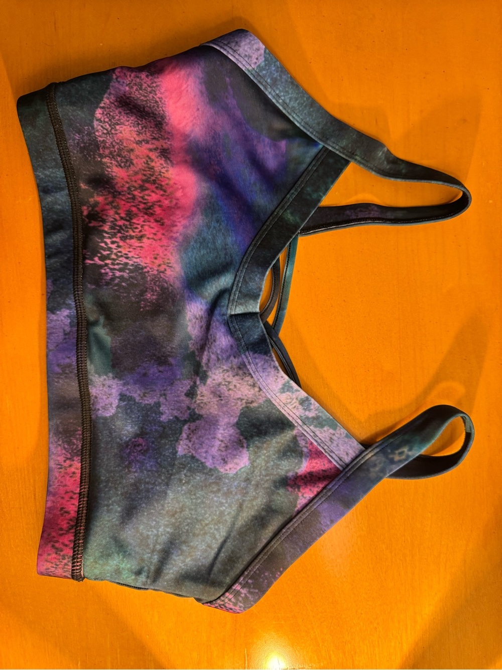 Salt Life Tie-Dye Strappy Sports Bra in Teal, Purple, Black